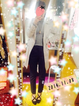 「INGIN」｜MIさん（レディース・163cm）の秋コーディネート