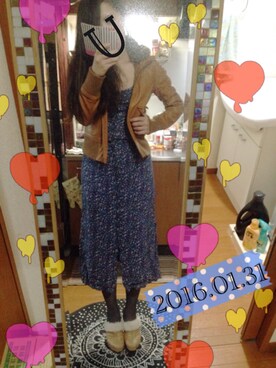 「ESPERANZA（エスペランサ）のアイテム（その他シューズ）」を使った、MIさん（レディース・163cm）の冬コーディネート