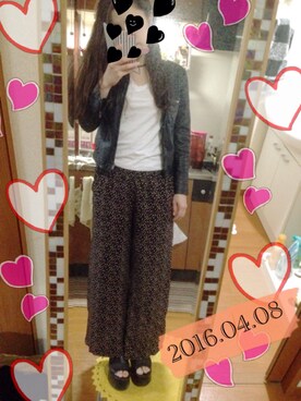 「JILL by Jillstuart」｜「アイテム（ライダースジャケット）」を使った、MIさん（レディース・163cm）の春コーディネート