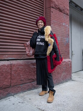 「streetsnap」｜「アイテム（ブーツ）」を使った、Culture & Journalさん（レディース・173cm）の春コーディネート