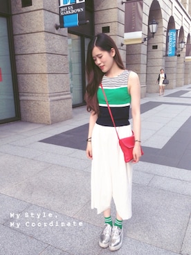 「STYLENANDA」｜Erica_Chengさん（レディース・161cm）の夏コーディネート