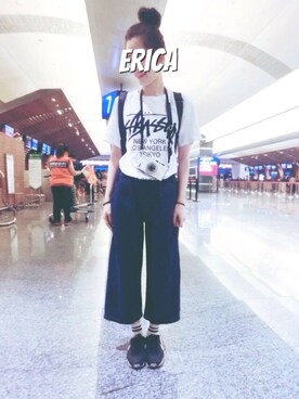Erica_Chengさん（レディース・161cm）の夏コーディネート