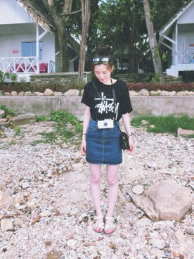 Erica_Chengさん（レディース・161cm）の夏コーディネート