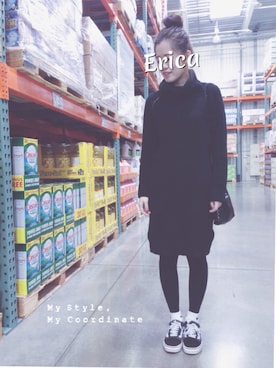 Erica_Chengさん(レディース・161cm)の冬コーディネート