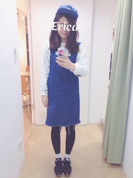 Erica_Chengさん(レディース・161cm)の冬コーディネート