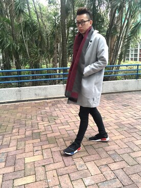 「:CHOCOOLATEのアイテム（フォーマルスーツ/小物）」を使った、WC Yuenさん（メンズ・181cm）の春コーディネート