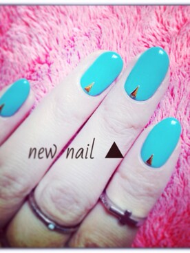 「nailのアイテム（その他、ブルー系）」を使った、ヤマシタ ユキエさん（レディース・162cm）の秋コーディネート