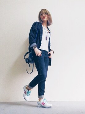 「NEWBALANCE」｜「アイテム（腕時計）」を使った、sylwynさん（レディース・158cm）の冬コーディネート