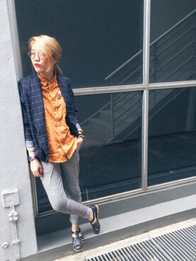 「wearsg」｜「アイテム（サンダル）」を使った、sylwynさん（レディース・158cm）の冬コーディネート