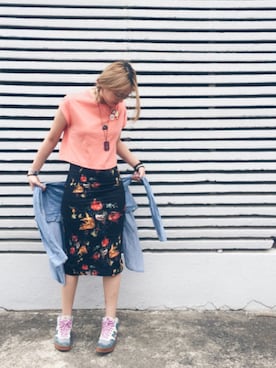 「wearsg」｜「アイテム（Tシャツ/カットソー）」を使った、sylwynさん（レディース・158cm）の冬コーディネート