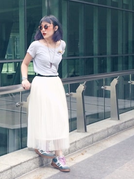 「wearsg」｜「アイテム（Tシャツ/カットソー）」を使った、sylwynさん（レディース・158cm）の冬コーディネート