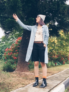 「wearsg」｜「アイテム（Tシャツ/カットソー）」を使った、sylwynさん（レディース・158cm）の冬コーディネート