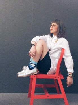 「wearsg」｜「アイテム（レッグウェア）」を使った、sylwynさん（レディース・158cm）の冬コーディネート