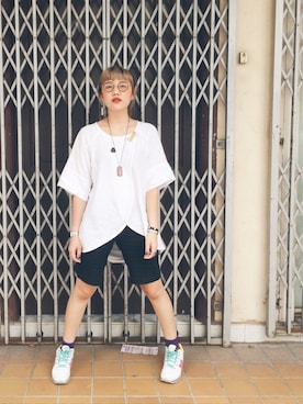 「wearsg」｜「アイテム（Tシャツ/カットソー）」を使った、sylwynさん（レディース・158cm）の春コーディネート