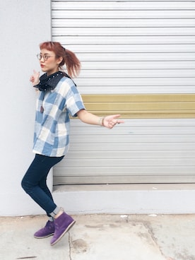 「wearsg」｜「アイテム（Tシャツ/カットソー）」を使った、sylwynさん（レディース・158cm）の夏コーディネート