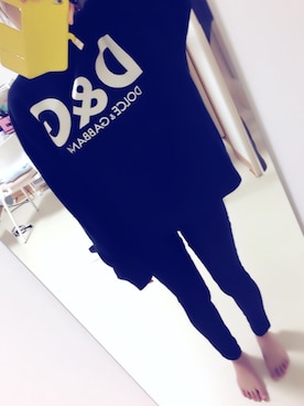 「D&G（ディーアンドジー）のアイテム（スウェット）」を使った、Ｒさん（レディース・155cm）の秋コーディネート