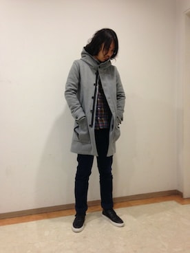 「wjk（ダヴルジェイケイ）のアイテム（パンツ）」を使った、wjknagoyaさん（メンズ・180cm）の冬コーディネート