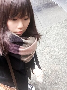 「COMME CA DU MODE（コムサデモード）のアイテム（チェスターコート）」を使った、akkanen××さん（レディース・162cm）の冬コーディネート