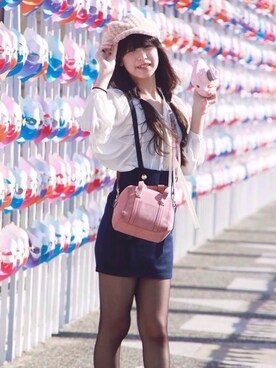 「アイテム（カメラ/カメラグッズ、ピンク系）」を使った、jessicaさん（メンズ・167cm）の夏コーディネート