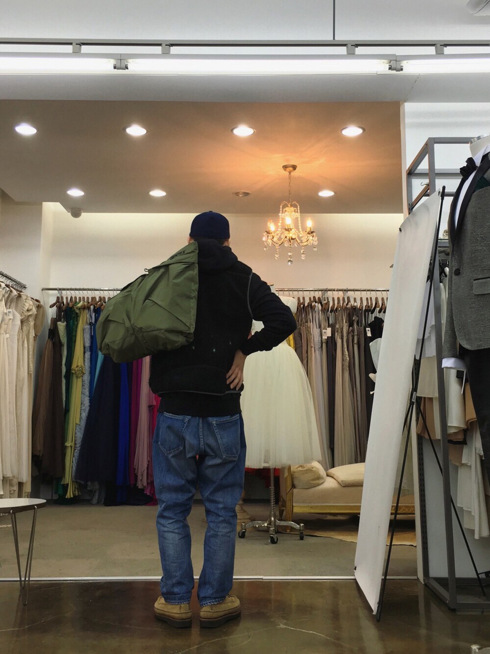 「helmet bag、ヘルメットバッグ、パタゴニア、patagonia、ordinary fits、オーディナリーフィッツ、H&M、エイチアンドエム、cooperstown、クーパーズタウン」｜「patagoniaの【patagonia】M'S CLASSIC RETRO-X VEST（ベスト、ブラック系）」を使った、super_shinwooさん（メンズ・175cm）の冬コーディネートの1枚目の写真
