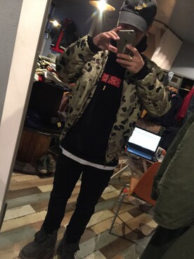 「10Deep（テンディープ）のアイテム（ナイロンジャケット）」を使った、フミさん（メンズ・168cm）の秋コーディネート