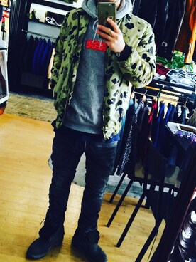 「10Deep（テンディープ）のアイテム（ナイロンジャケット）」を使った、フミさん（メンズ・168cm）の冬コーディネート