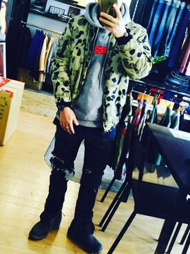 「10Deep（テンディープ）のアイテム（ナイロンジャケット）」を使った、フミさん（メンズ・168cm）の冬コーディネート