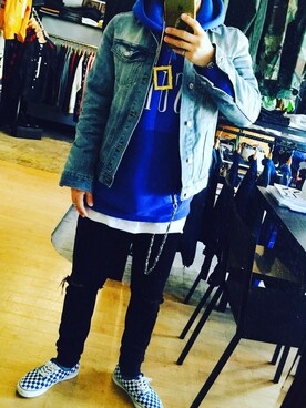 「SWAGGER（スワッガー）のアイテム（アクセサリー）」を使った、フミさん（メンズ・168cm）の春コーディネート