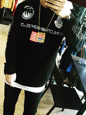 「SWAGGER（スワッガー）のアイテム（アクセサリー）」を使った、フミさん（メンズ・168cm）の春コーディネート