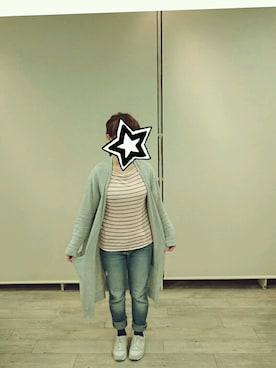 「ロングカーディガン」｜narumi♡さん（レディース・152cm）の春コーディネート