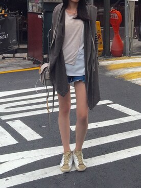 「Rick Owens（リックオウエンス）のアイテム（その他アウター）」を使った、11151115さん（レディース・160cm）の夏コーディネート