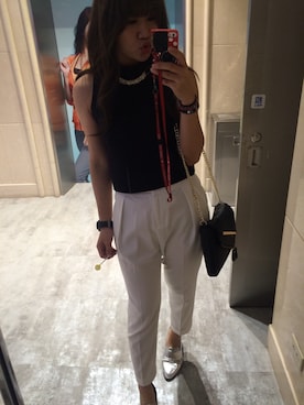 「ALDO（アルド）のアイテム（ショルダーバッグ）」を使った、chialinさん（レディース・163cm）の秋コーディネート