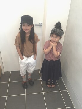 kae*ruca ka---©️さん(キッズ・120cm)の夏コーディネート