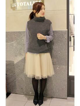 La TOTALITE Yuurakutyouさん（レディース・163cm）の秋コーディネート