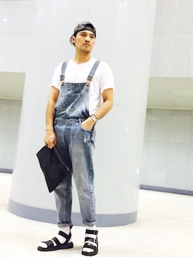「PULL&BEAR（プルアンドベア）のアイテム（バッグ）」を使った、Kevin0066さん（メンズ・180cm）の夏コーディネート