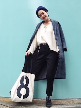 「rag & bone（ラグアンドボーン）のアイテム（バッグ）」を使った、muuさん（レディース・164cm）の冬コーディネート