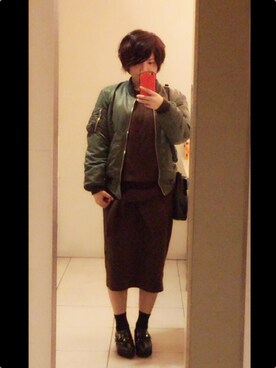 「EGOIST（エゴイスト）のアイテム（その他シューズ）」を使った、うたたんさん（レディース・153cm）の冬コーディネート