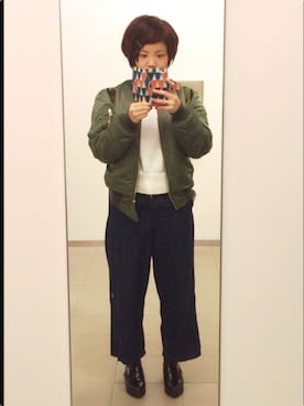 「EGOIST（エゴイスト）のアイテム（その他シューズ）」を使った、うたたんさん（レディース・153cm）の冬コーディネート