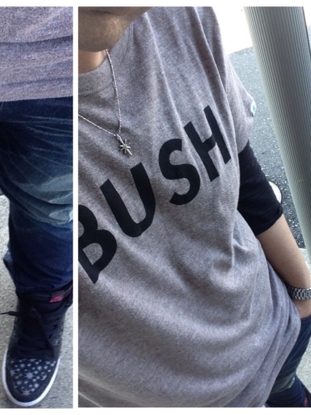 「茶色系、暑い、GDC、GARNI、おっさん」｜「GDCのアイテム（Tシャツ/カットソー、ブラウン系）」を使った、☆やぴ★さん（メンズ・177cm）の夏コーディネートの1枚目の写真