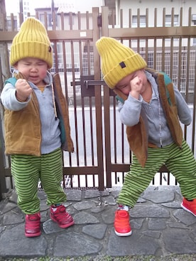 mocoさん（キッズ・100cm）の冬コーディネート