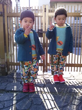 mocoさん（キッズ・100cm）の冬コーディネート