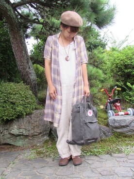 「秋が好き」｜mocoさん（レディース・167cm）の夏コーディネート