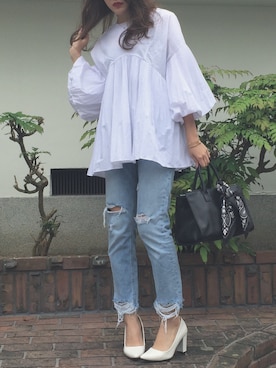 外村沙良さん（レディース・160cm）の春コーディネート