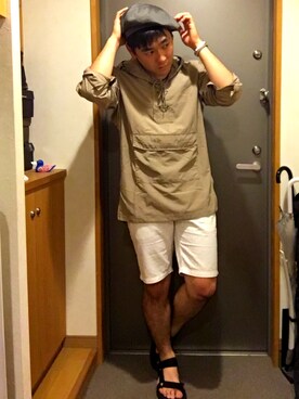 「CIAOPANIC TYPY（チャオパニックティピー）のアイテム（サンダル）」を使った、Tomoya#11さん（メンズ・170cm）の春コーディネート