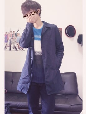 「JOURNAL STANDARD（ジャーナルスタンダード）のアイテム（トレンチコート）」を使った、kyouさん（メンズ・173cm）の秋コーディネート