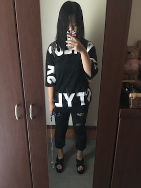 「Decorative（デコラティブ）のアイテム」を使った、ともちゃん@K-POPペン活さん（レディース・167cm）の夏コーディネート