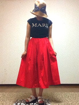 yuikaさん（レディース・162cm）の夏コーディネート