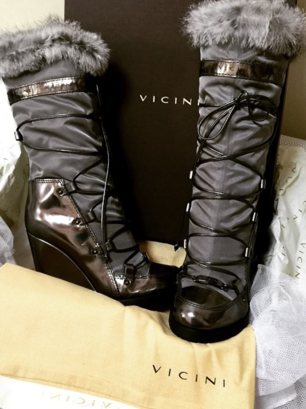 「ヴィッチーニ、靴love」｜「VICINIのアイテム（ブーツ、シルバー系）」を使った、sasyafashionさん（レディース・147cm）の秋コーディネートの1枚目の写真