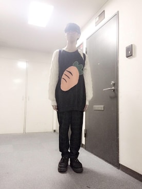 「アイテム（その他シューズ）」を使った、Yackleさん（メンズ・167cm・10代）の秋コーディネート