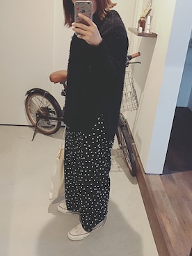 「もけもけ」｜「アイテム（その他）」を使った、iigg☺︎さん（レディース・154cm）の秋コーディネート